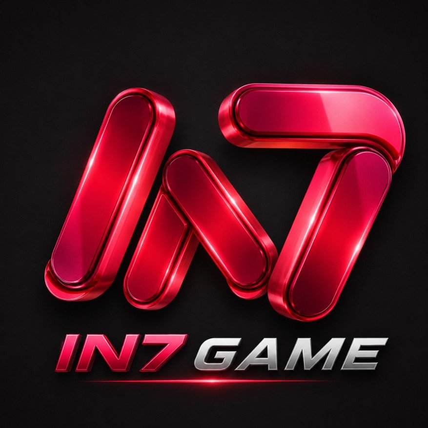 IN7 Game logo featuring a modern red 3D design representing the official IN7 Game APK, IN7 App, and online gaming platform.