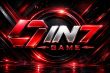 IN7 Game logo with a futuristic red and silver gaming design